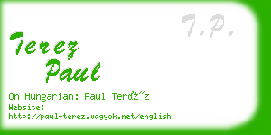 terez paul business card